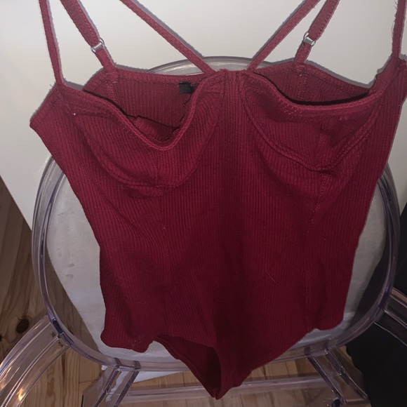 Burgundy Bodysuit - Picture 2 of 3